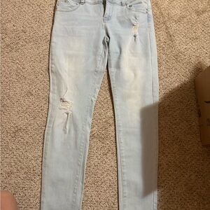 YMI Light Wash Distressed Skinny Jeans